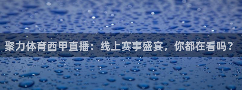 蓝鲸直播体育在线观看：聚力体育西甲直播：线上赛事盛宴，你都在看吗？