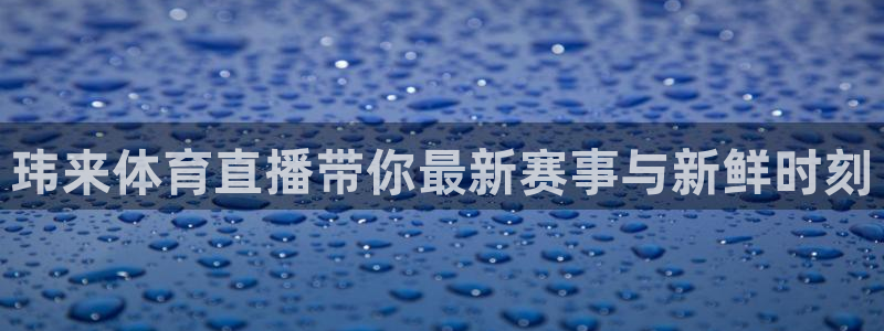 蓝鲸鱼直播：玮来体育直播带你最新赛事与新鲜时刻